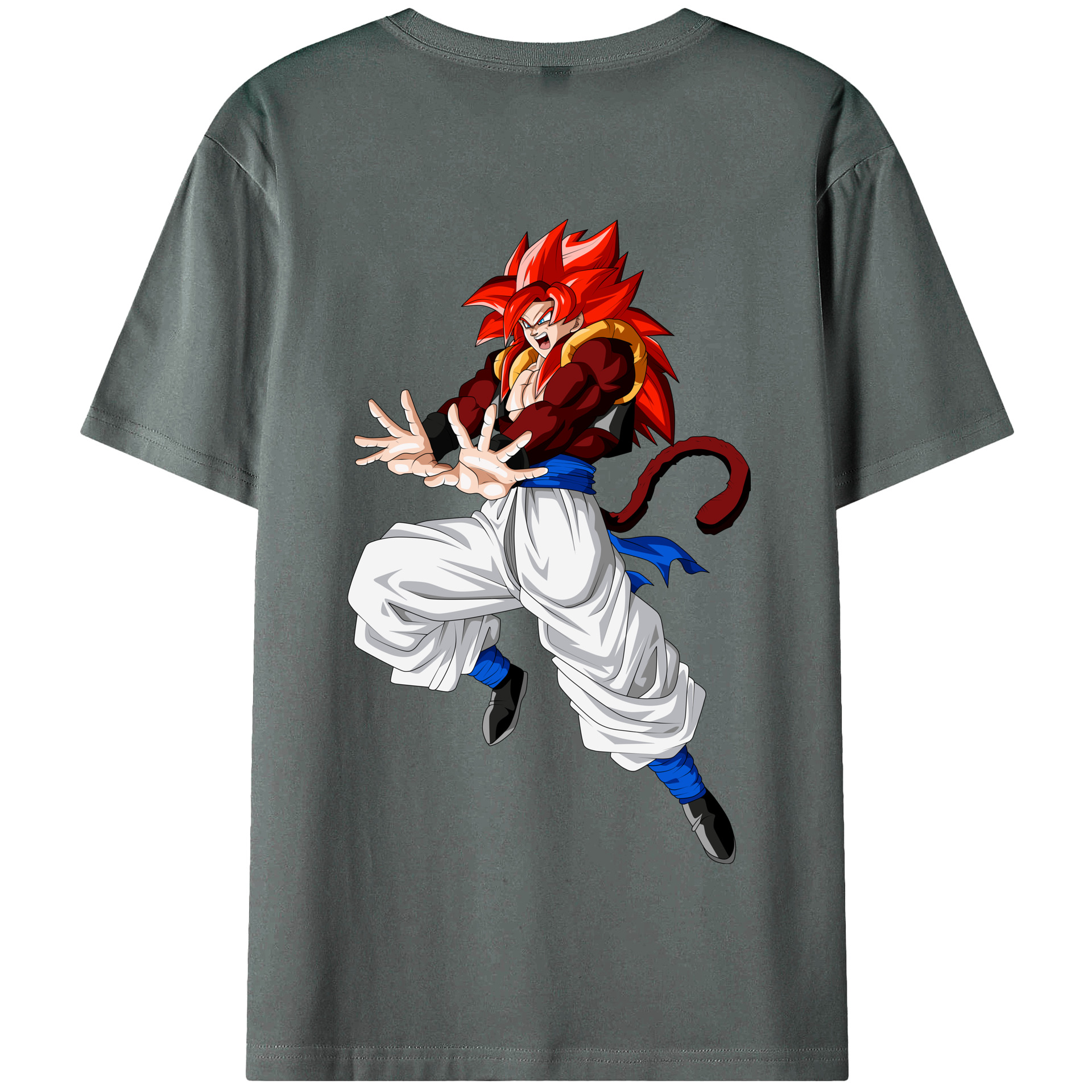 （画像用） ドラゴンボール 孫悟空（そん ごくう）Son Goku カカロット DRAGON BALL Kakarotto 綿100％半袖Tシャツ（背面プリント）